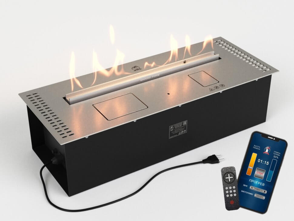 Автоматический биокамин Lux Fire Smart Flame 700 RC INOX Автоматический биокамин Lux Fire Smart Flame 700 RC INOX